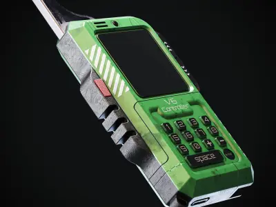 Sci-fi Controller V6 Low-poly 3D model