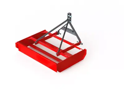 WG 1036-150 - Mounted road grader 3D model
