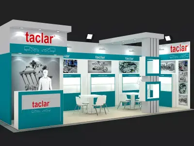Exhibition Stand - ST0039 3D model