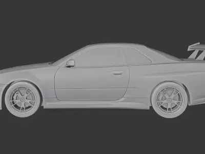Nissan Skyline GTR Printable Model 3D print model