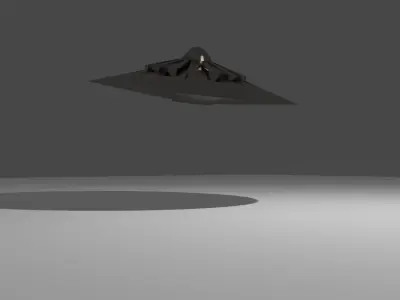 Mysterious UFO craft  3D model