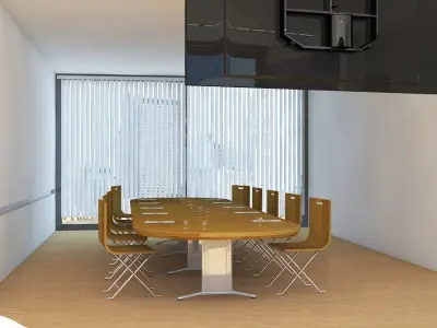 Office scene Max 2011 2010 3D model