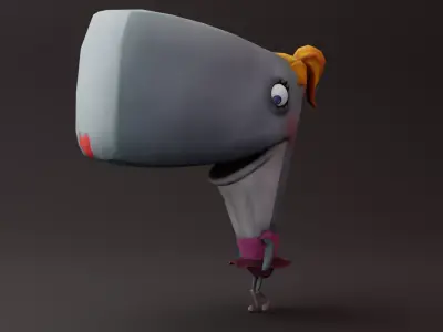 Pearl Krabs Free low-poly 3D model