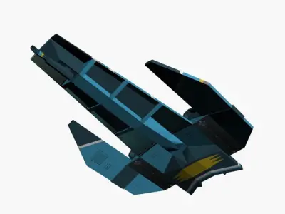 Feisar Ship Free low-poly 3D model