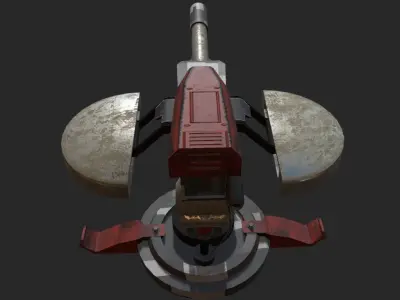 turret machine gun Free 3D model