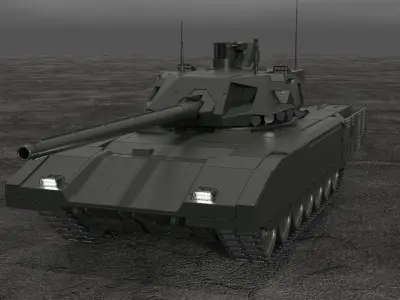 T-14 Armata MBT 3D model