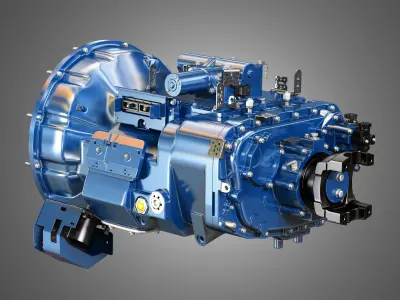 Heavy Duty Truck Transmission 3D model