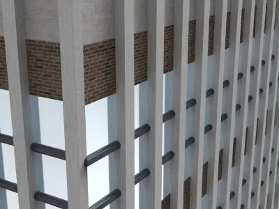 Skyscrapers Pack 7 modern commercial buildings 3D model