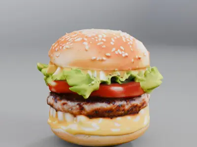 Monster burger 3D model