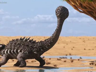 Herbivorous Dinosaurs Collection 3D model