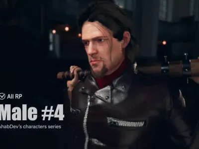 AhabDev Characters Male n4 Low-poly 3D model