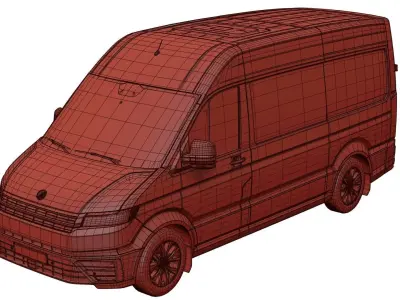 Cargo van unbranded 3D model
