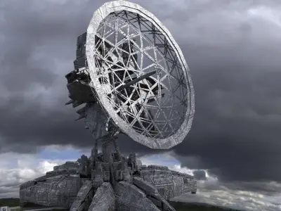 Military Ops Satalitte Dome 2 3D model