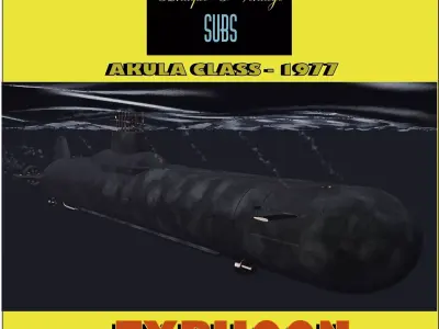 Typhoon Akula Class 3D model