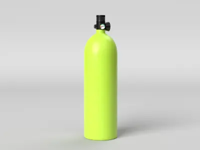 Scuba Tank Low-poly 3D model