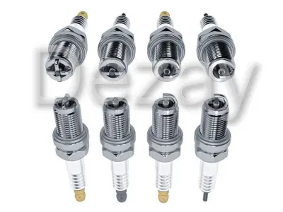 Four different spark plugs 3D model