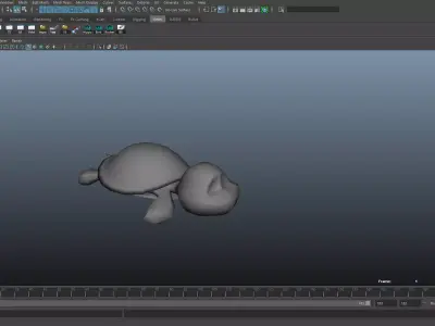 Turtle animal Low-poly 3D model