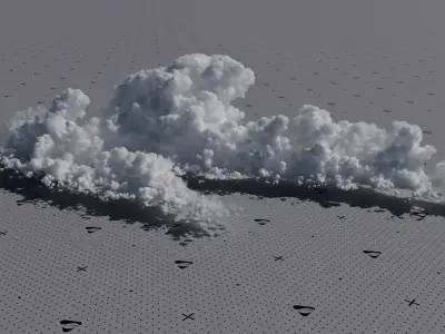 VDB Cumulonimbus Cloud Field 2 3D model