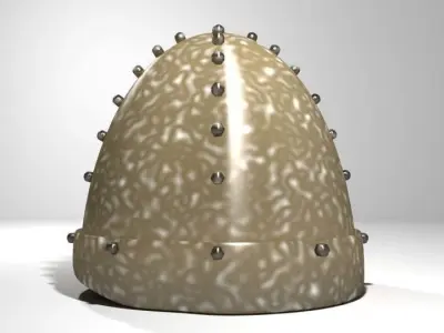 Ancient Combat Helmet - Persian Sassanid 3D model