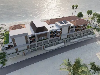 Hotel Beach-Hotel Beach Resort 3D model