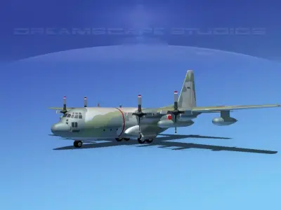 Lockheed C-130 Hercules Japanese 2 3D model