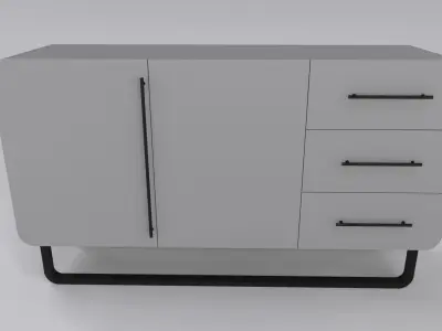 Cabinet nordic Free 3D model