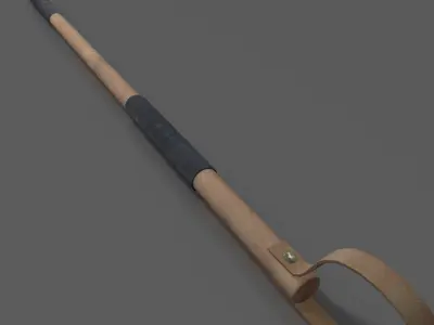 Medieval Spear 3D model Free low-poly 3D model