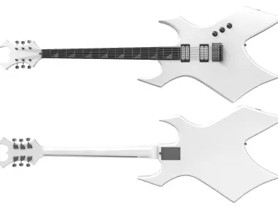 Electric Guitar Part 8 Low-poly 3D model