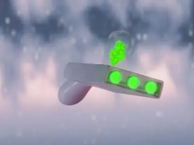  Rick and Morty Portal Gun Free 3D model