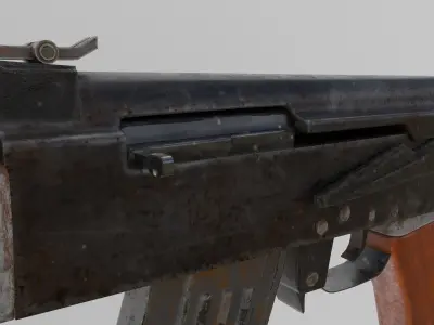 Ak-47 Used Dirty 3D model