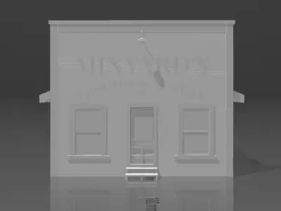 Minyards Grocery and Market ca 1932 HO Scale Railroad 3D model