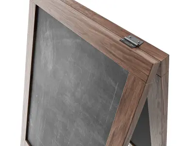 Chalkboard street display mockup 03 3D model