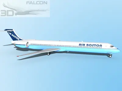 Falcon3D MD-80 Air Boston 3D model