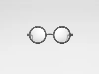 Cartoon Glasses v1 003 Low-poly 3D model