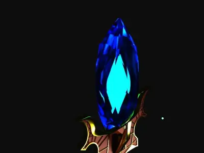 Aghanim scepter  Low-poly 3D model
