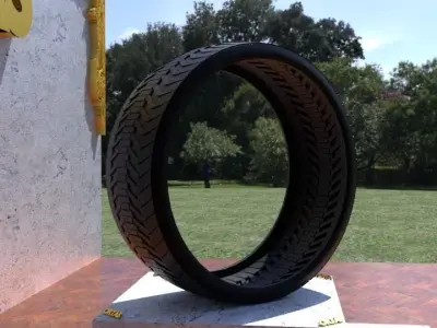 ORTAS TIRE NO 27 GAME READY Low-poly 3D model