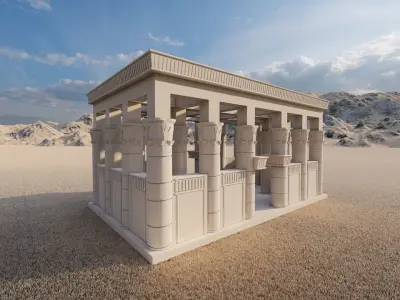 Zigurat ancient pyramid-Ziggurat Temple 3D model