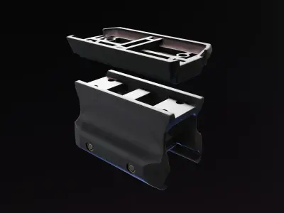 DD T1 Micro Mount Stand Low-poly 3D model