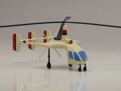 Toy helicopter based on Kamov Autogyro 3D model