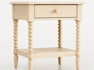 Jenny Lind Maple Bed 3D model