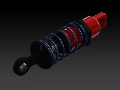 RC Shock Absorber Front 3D model