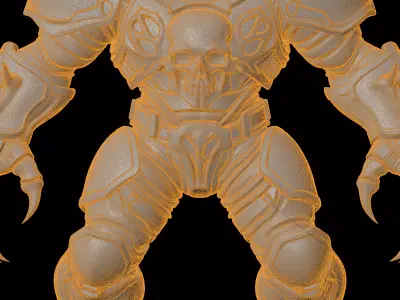Chaos Terminator Figurine 3D Print Model 3D print model