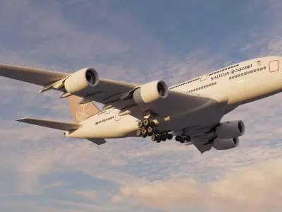 Airplane Low-poly 3D model