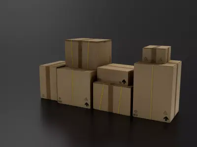 boxes set 01 3D print model