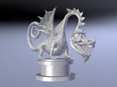 Dragon cartoon Free 3D model