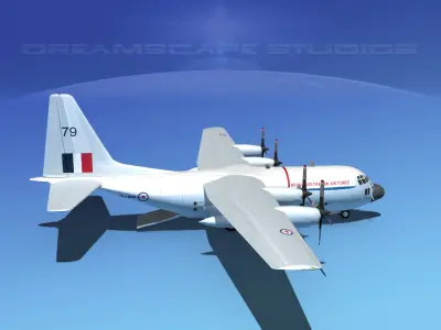 Lockheed C-130 Hercules RAAF 3D model