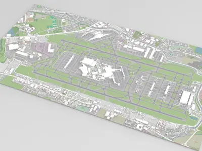  London Heathrow Airport United Kingdom 3D model