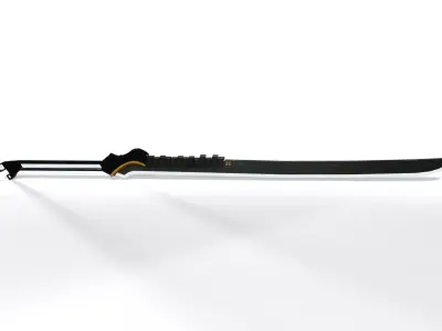 Sci-Fi Katana Sword Low-poly 3D model