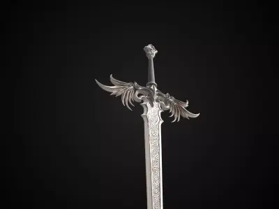 Stylized Rohan Sword - Talon Edge - Game Ready 3D model