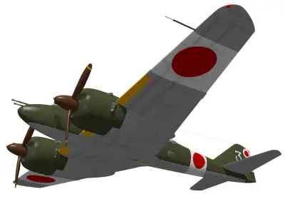 Ki46 Type III otsu Dinah 3D model